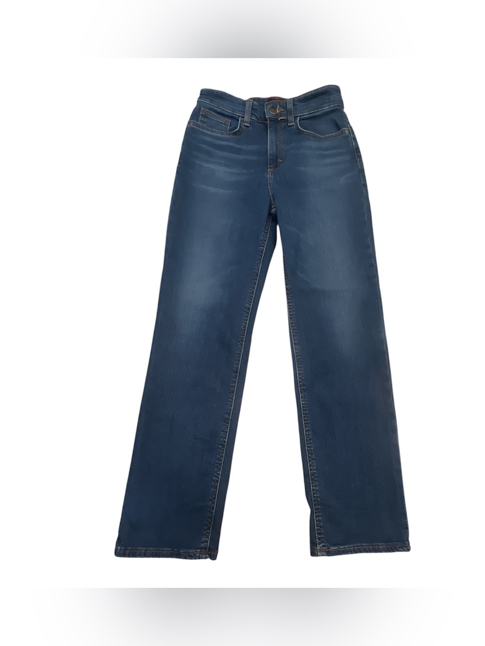 Lee Heritage Women’s Dark Wash Blue Straight Leg Stretch Denim Jeans Size 4